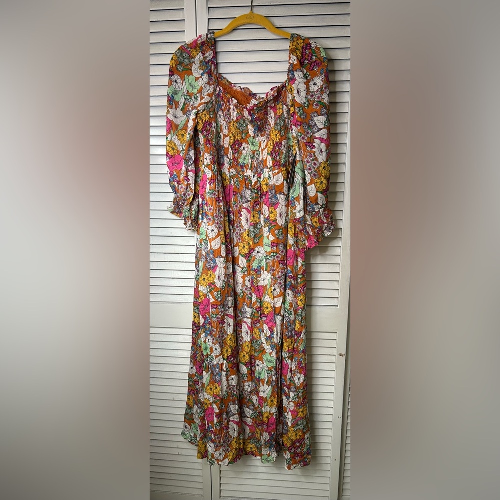 Melrose and Market Floral Long‎ Sleeve Maxi Dress